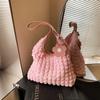 2025 Nuevo Bolso de Hombro de Lona con Forma de Nube de Aire y Flor para Verano Bolso Vacío Bolso de Mano Simple para Estudiante