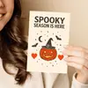Set de tarjetas de felicitación de Halloween de calabaza y murciélago para compra directa transfronteriza con atmósfera creativa y tarjetas de mensajes