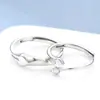 Anillos de Pareja Originales, Anillos a Juego para Hombres y Mujeres, un Par de Anillos Ajustables en Forma de Corazón, Diseño de Nicho a la Moda, Venta al por Mayor desde el Fabricante, Elementos de Estrella y Luna