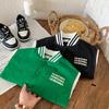 Traje de Béisbol con Alfabeto Estampado para Niño Japonés Chaqueta High Street para Niños Primavera y Otoño Cuello Chaqueta de Aviador Guapo