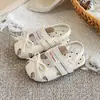Encaje Estilo Ballet Hada Niña 2026 Verano Nuevas Sandalias Estilo Mori Moda Antideslizantes Moño Zapatos de Princesa Modernos