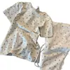 2026 Nuevo Lindo Gris Dibujos Animados Gato KT Conjunto de Shorts con Tirantes Verano para Mujer Dulce Casual Ropa de Casa Conjunto