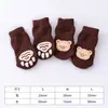Calcetines para Perro Gato Cubre Pies Antiarañazos Cachorro Sucio Teddy Amargo Zapatos para Mascota Cachorro Perro Pequeño Cubre Pies No Caerse