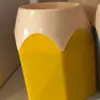 Portalápices creativo con cabezal de lápiz de color, multifuncional, con contraste de color, papelería creativa para estudiantes de Corea del Sur, soporte de escritorio para bolígrafos