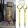 Gran oferta de Amazon: anillo de cuerda de seguridad para mascotas, cinturón de seguridad para perros, cuerda de tracción para asiento trasero