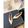 Mules de Moda sin Talón de Punta Fina Estilo Francés Retro para Mujer, Adecuados para Otoño e Invierno, para Combinar con Faldas, Zapatos Planos sin Talón