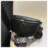 Bolsa de Comunicación Casual de Color Sólido Primavera 2024 Estilo Occidental Simple Fotografía Callejera Moda Crossbody Pechera Bolsa de Viaje Cinturera Set de Dos Piezas