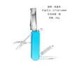 Fabricante en stock cortauñas multifuncional de acero inoxidable plegable anti-salpicaduras con lima cortauñas