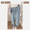 Calça de pijama feminina, novo estilo primavera/outono 2026, calça longa casual solta, calça para caminhar, estampa de desenho animado, ajuste confortável, tamanho grande, pode ser usada fora de casa, roupa de ficar em casa
