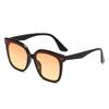 Bisagra Metálica Gafas de Sol para Mujer 2026 Nuevas Anti-UV Hombres Montura Cuadrada Cara Grande Moda Gafas de Sol Sencillas 5328