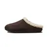 Pantuflas Puxi Nuevas de Otoño e Invierno Zapatos de Mujer sin Cordones Más Terciopelo en la Punta Suela Plana Pantuflas de Algodón Pantuflas de Mujer Transfronterizas