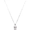 Colar de zircônia quadrado para mulheres estilo ins cool luxo leve nicho corrente clavicular acessórios simples de alta qualidade para todas as ocasiões