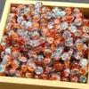 8mm Beads Flor Explosiva Esmalte Gelo Rachado Contas Soltas Material para Pulseira Colar Brinco DIY Feito à Mão Ornamento Acessórios Nenhum