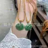 Colgante de Paz de Jade Hetian Natural, Candado Ruyi de Jade Hetian, Frijol de la Suerte, Colgante Cuadrado de Luna, Collar de Jade Unisex