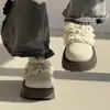 Zapatos Birkenstock de suela gruesa para aumentar la altura, con lazo dulce, cobertura total, para mujer, nuevo estilo otoño 2026, adecuados para faldas, zapatos de vestir estilo francés de suela blanda