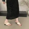 Primer Encuentro: Chanclas tejidas retro estilo francés para mujer, nueva colección de verano 2026, estilo vacacional, diseño grueso