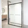 Cabina de Ducha Minimalista de Acero Inoxidable 304 con Puertas Dobles Deslizantes, Puerta Deslizante de Panel de Baño de Vidrio Templado Espesorizado, Suministro Directo del Fabricante