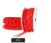 Cadena de advertencia de plástico de 6 mm, amarilla, negra, roja, blanca, cadena de protección, cadena de cono de seguridad para carretera, cadena de aislamiento, cadena de advertencia, suministro directo de fábrica