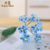 Buquê de Flores Artificiais Crochetadas à Mão, Flores Artesanais Tricotadas com Lã, Arranjo Floral Decorativo para Mesa de Casa, Presente para o Dia do Professor