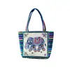 Bolsa Bordada Estilo Étnico de Yunnan Bolsa Especial Moda Estilo Étnico Moda Feminina Bolsa Estampada Moderna Bolsa de Mão Casual Bolsa de Lona