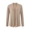 Nuevo Cardigan de Punto con Cuello en V de Verano 2025 Camisa de Manga Larga Camisa Ligera con Sensación de Hielo Protección Solar Blusa Simple para el Sol