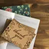 Exquisita tarjeta de impresión a color estilo europeo Tarjeta de agradecimiento de papel kraft Tienda de flores Regalo a mano Todo tipo de tarjeta de invitación para vino Tarjeta de felicitación