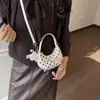 Bolsa de Laço de Bolinhas para Mulheres, Estilo Coreano, Fashion, Versátil, Nicho, Luxo Leve, Bolsa de Mão de Alta Qualidade, Mini Bolsa Transversal Infantil