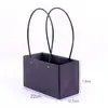 Bolsa Tote de Papel Kraft Dia das Mães 520, Caixa Tote com Flores, Materiais de Embalagem para Flores, Sacola para Planta em Vaso Pequena