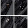 Pantalones de Chándal Versátiles de Alta Gama para Otoño e Invierno, Pantalones Casuales Rectos Sueltos para Hombre, Pantalones Largos Casuales Elásticos Gruesos para Primavera y Otoño