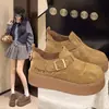 Zapatos Casuales de Plataforma Gruesa Estilo Birkenstock para Mujer, Modelo Nuevo Primavera/Otoño 2026 con Hebilla, Modernos, Talla Grande, para Estudiantes