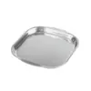 Plato reductor de grasa de acero inoxidable 304, plato cuadrado dividido para el hogar, plato con porciones para niños, plato para fitness y pérdida de peso