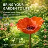 Novo Produto Haste de Flor de Metal Feita à Mão Alimentador de Pássaros de Flor de Metal Feito à Mão para Jardim