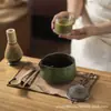 Tazón de Matcha de Cerámica Japonesa Transfronterizo, Utensilios para Preparar Té de la Dinastía Song, Juego de Batidores de Té de 100 Piezas, Caja de Regalo para Ceremonia de Té