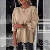 2026 Otoño Transfronterizo Europeo y Americano Nuevo Top Casual Versátil de Cuello Redondo para Mujer