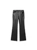Comercio Exterior Transfronterizo Estilo Europeo y Americano Aliexpress Ropa para Mujer al por Mayor 2025Zra Pantalones de Cuero Casual de Moda Listos para Usar