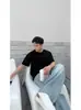 Camiseta de Manga Corta de Peso Pesado de Marca de Moda para Hombres y Mujeres, Nueva Versátil Oversize de Verano para Parejas, Camiseta de Media Manga