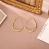 Ganchos para Orejas con Esmalte Rojo Goteante Estilo Hong Kong Kong Coreanos Dongdaemun Pendientes de Aro Lisos Forma de Gota Moda de Alta Gama Pendientes Sencillos