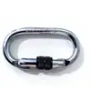 Gancho con forma de anillo rojo, zincado y cromado, anillo tórico autoblocante, recubierto de color, hebilla de seguridad negra - disponible en stock del fabricante