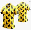 Camiseta Polo Retrô Masculina com Estampa de Engrenagem 3D Street Masculina Manga Curta Polo para Tops Camiseta Casual Manga Curta