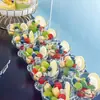 Bol de Vidrio, Plato para Frutas, Plato Pequeño para Salón de Belleza, Plato para Frutas, Copa Alta para Postre, Vajilla de Aspecto Elegante para la Hora del Té