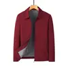 Ropa exterior para hombre, nuevo estilo para papás, top business casual para hombres de mediana edad y mayores, chaqueta cortavientos con solapa otoño 2026