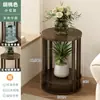 Estante para flores para sala de estar, estantería de pie, soporte para suculentas de balcón, soporte de exhibición de madera maciza, estante para plantas de lujo ligero de alta gama