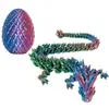 Ovo de Dragão de Cristal Impresso em 3D Venda Quente Transfronteiriça 8.5+22 Conjunto de Ovo de Dragão com Pedra Preciosa Decoração Miniatura Presente Brinquedo Criativo