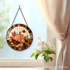 Enfeites de vidro de abóbora e frutas transfronteiriços, decorações coloridas para pendurar em casa, decorações de janela e apanhadores de sol para jardim