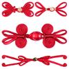 Botón Cheongsam, Rojo de Año Nuevo Estilo Chino Botón de Borla de Perla de Jade, Botón Decorativo Hanfu Estilo Chino Nuevo Hecho a Mano