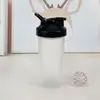 600ml Copo para Shake de Proteína Copo para Mistura Plástico Grande Capacidade Copo para Shake Esportivo Fitness Copo para Shake
