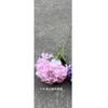 Decoración de pared de flores para propuesta color rosa púrpura de fantasía flor artificial al por mayor rosa púrpura fondo de camino de boda flor artificial