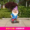 Escultura de Personagem de Desenho Animado Grande de Fibra de Vidro para Exterior Anão da Branca de Neve Artesanato Enfeites Decorativos para Jardim de Infância