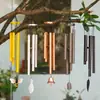 Campanilla de viento hecha a mano transfronteriza de múltiples tubos, colgante de lugar escénico DIY, colgante de campana de viento con bendición para balcón, patio exterior, templo