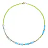 Collar Bohemio Asimétrico de Perlas para Mujer Verano Piedra Imperial Piedra Semipreciosa Hecho a Mano Cadena para Clavícula Joyería de Vacaciones